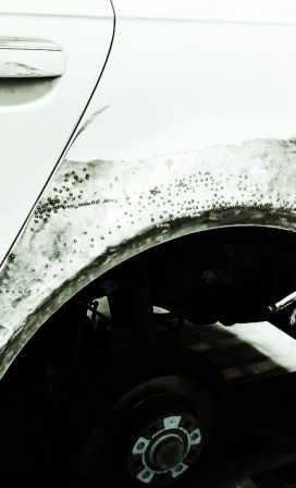Окрас заднего крыла в Range Rover Evoque