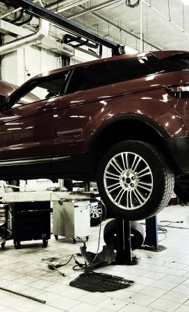 Диагностика в ыпускной системы в Range Rover Evoque