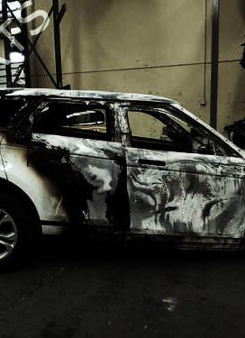 Окрас задней двери с двух сторон в Range Rover Evoque