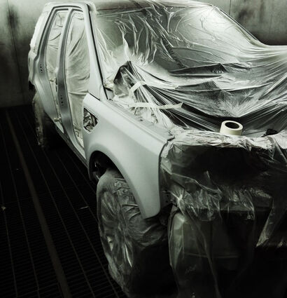Окрас задней двери с двух сторон в Land Rover Freelander