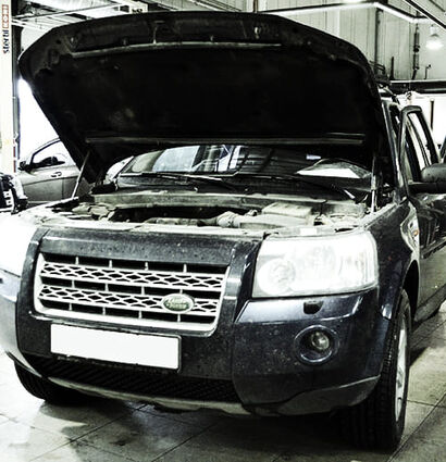 Локализация постороннего шума от ДВС в Land Rover Freelander