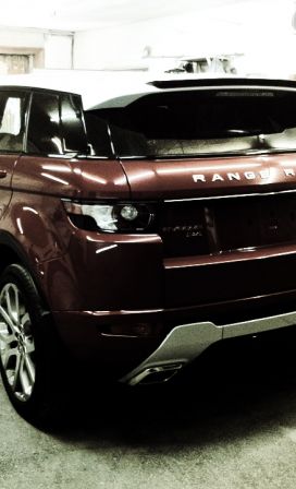 Ремонт и окрас заднего бампера в Range Rover Evoque