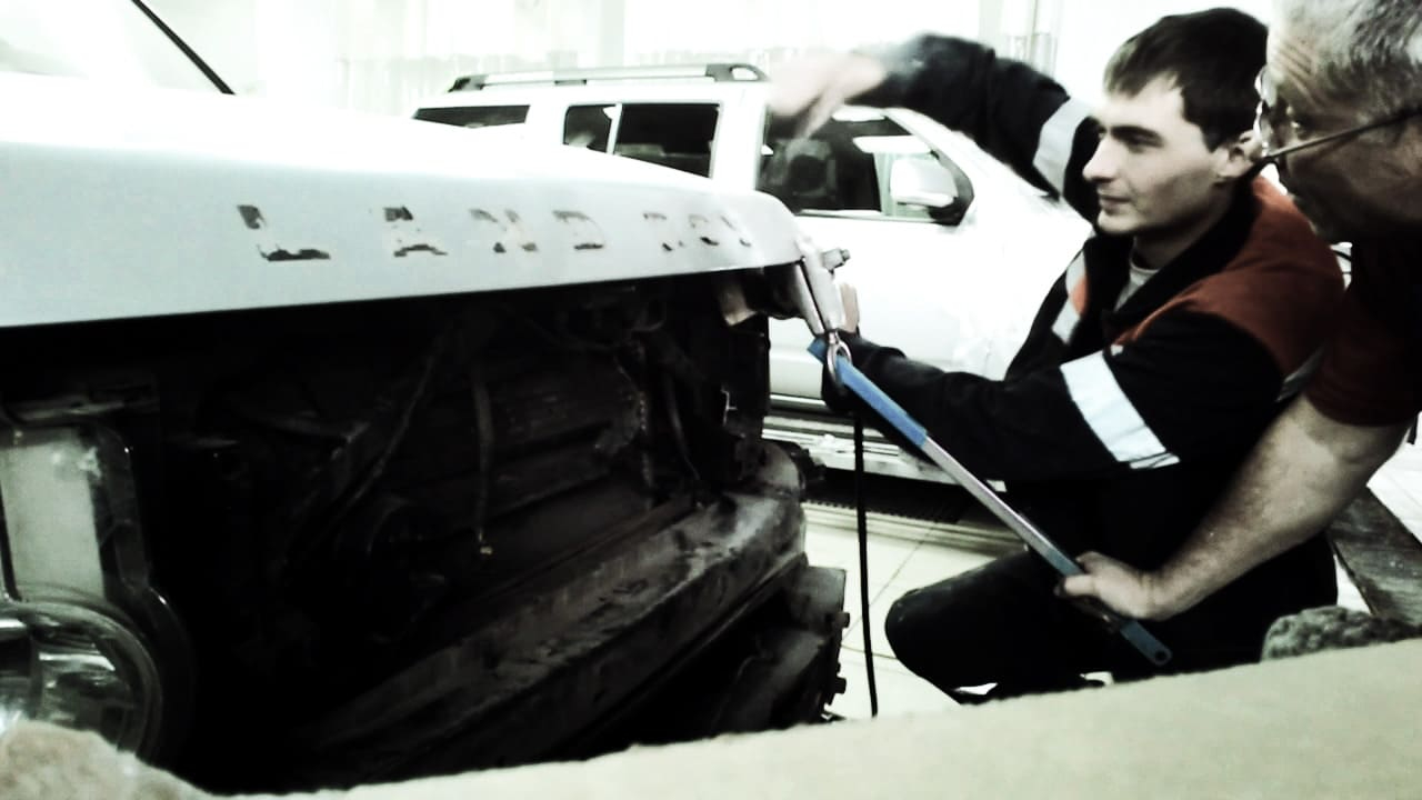 Кузовные работы на Range Rover Sport