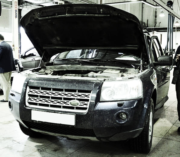 Локализация постороннего шума от ДВС в Land Rover Freelander